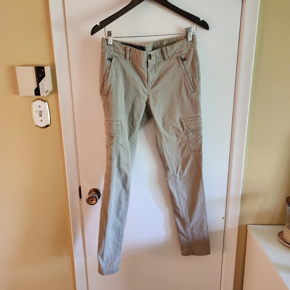 Armani Exchange Slim Cargo Pants in tan - Picture 3 of 9